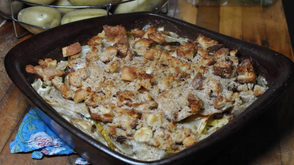 Retire o prato do forno