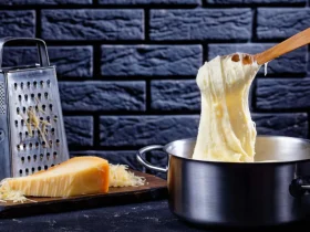purê de batata com mais queijo