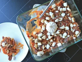 caçarola de batata doce
