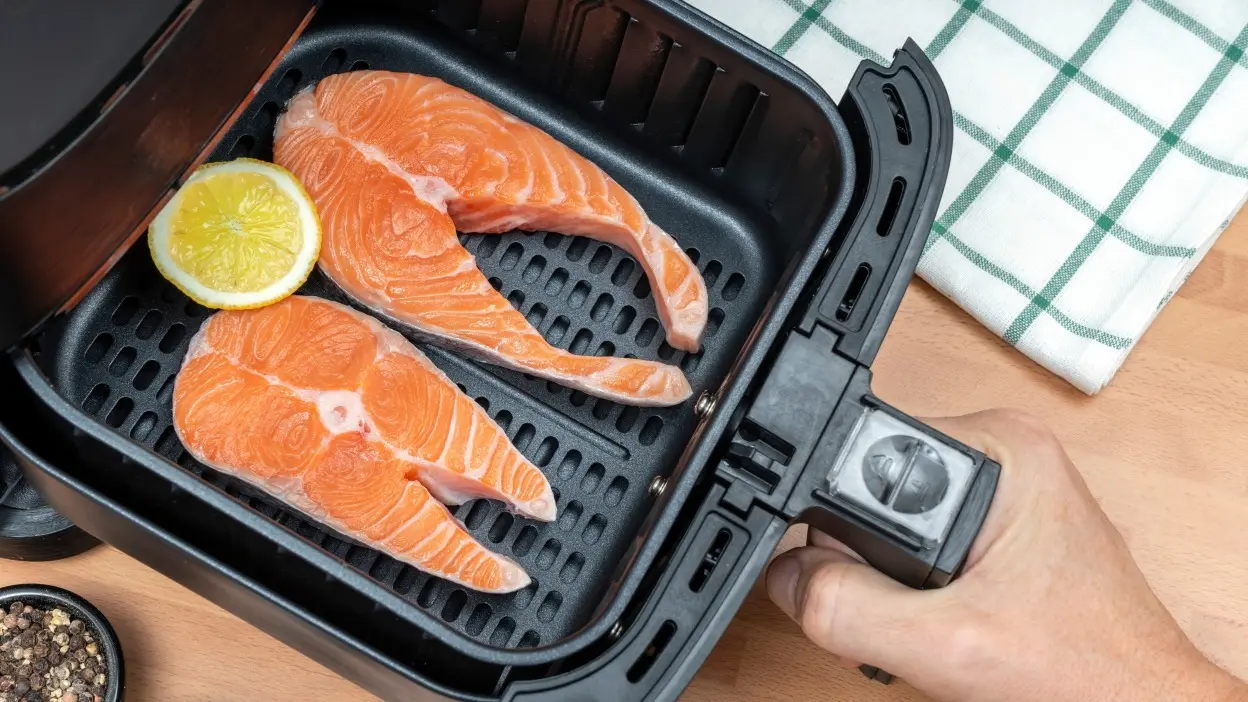 Cozinhar com uma fritadeira