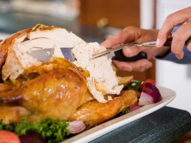 cortar um peito de peru